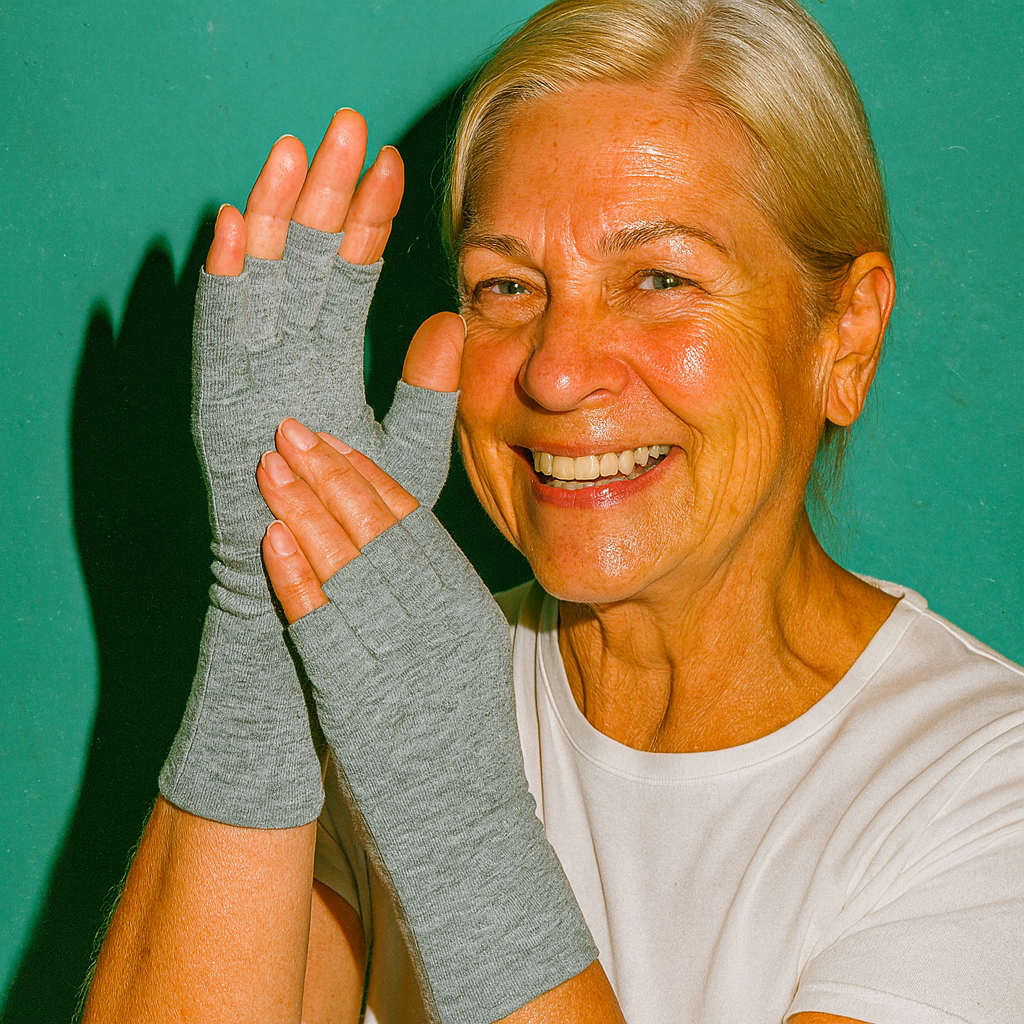 BambuRelief™ Kompressionshandskar – Naturlig lindring för värkande händer