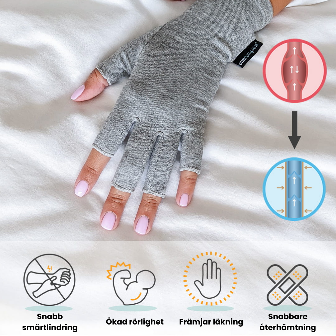 BambuRelief™ Kompressionshandskar – Naturlig lindring för värkande händer