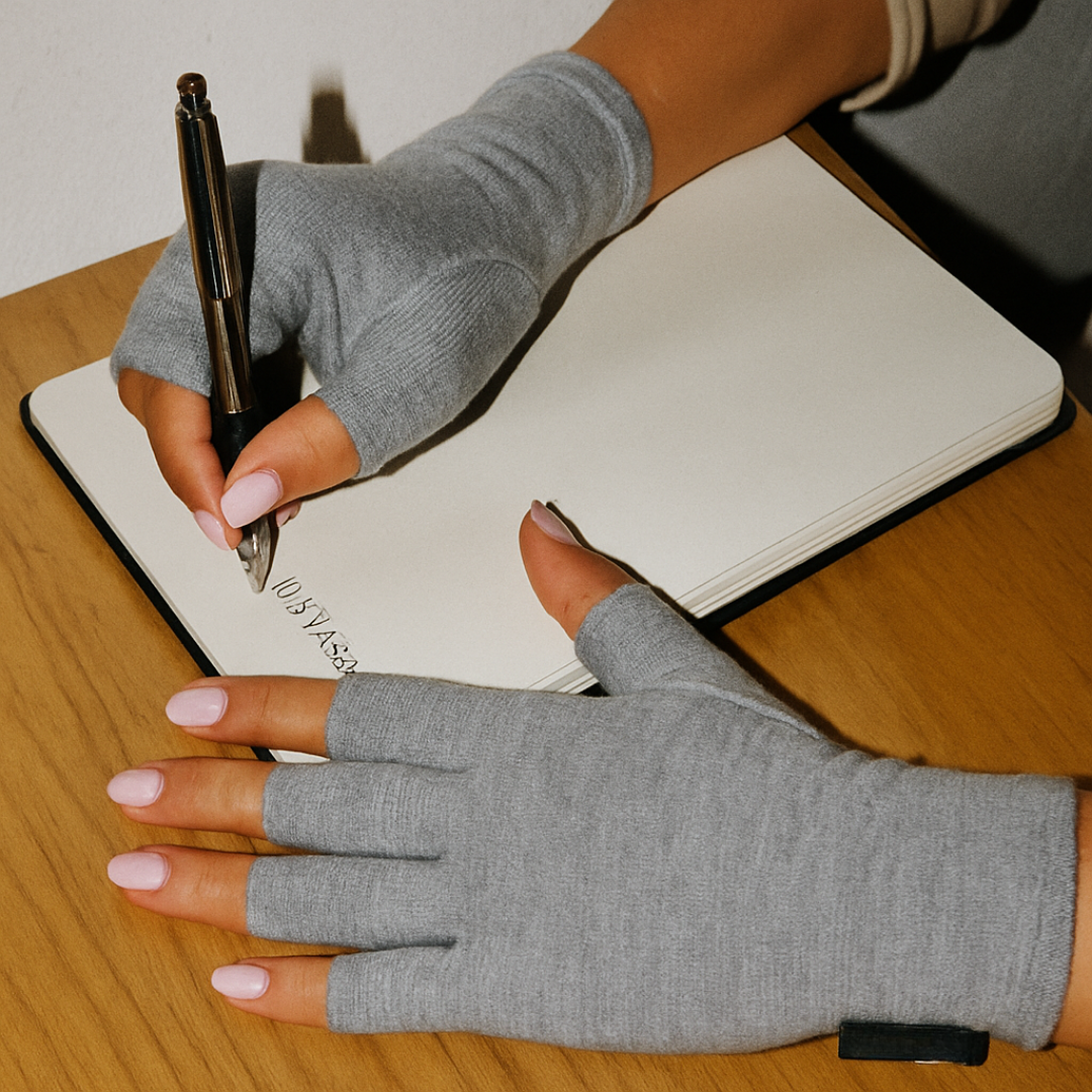 BambuRelief™ Kompressionshandskar – Naturlig lindring för värkande händer